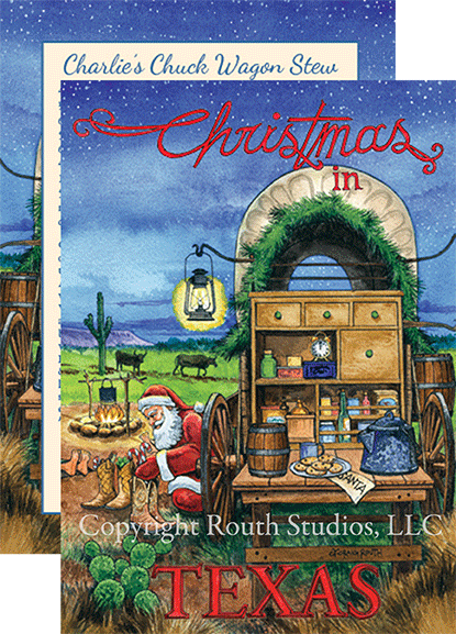 Texas Christmas Cards, Cowboy Christmas Eve Holiday Card